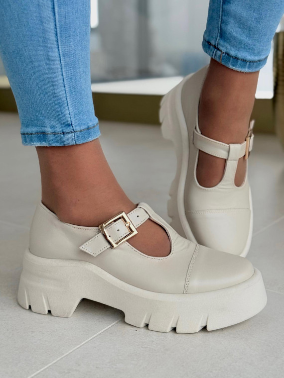 Półbuty damskie OLEKSY ze skóry naturalnej Polskiej produkcji