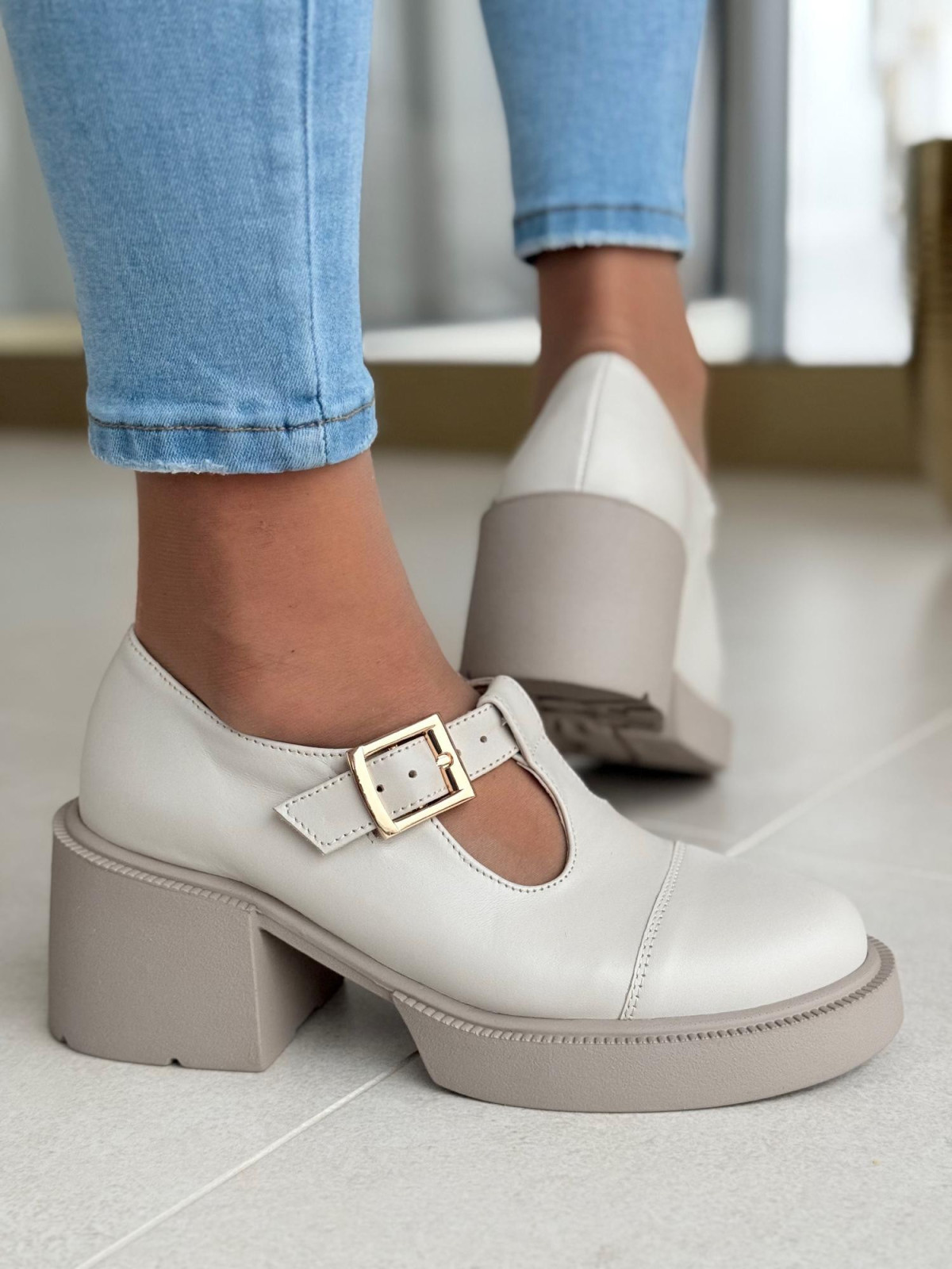 Półbuty damskie OLEKSY ze skóry naturalnej Polskiej produkcji