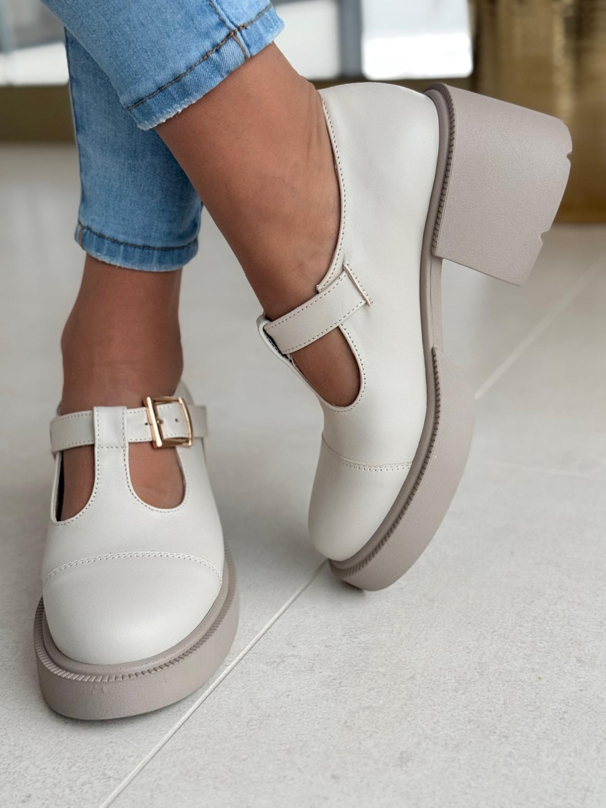 Półbuty damskie OLEKSY ze skóry naturalnej Polskiej produkcji