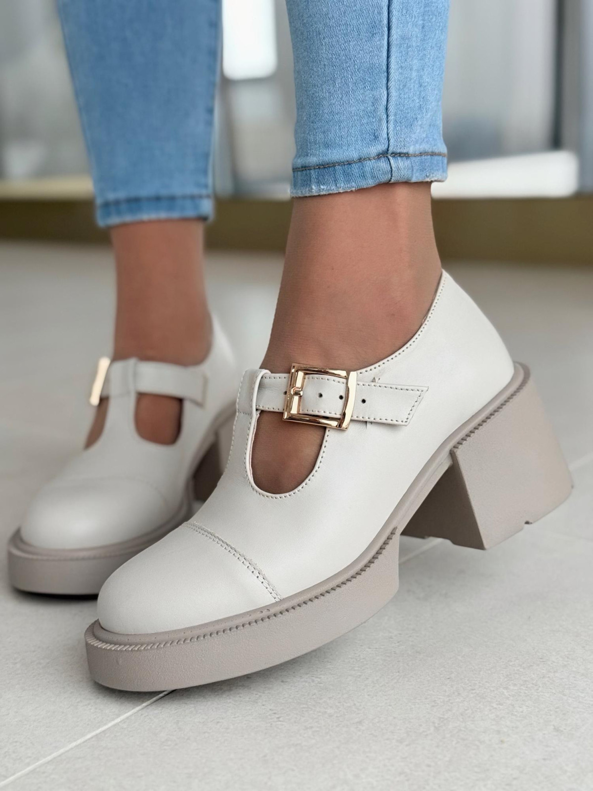 Półbuty damskie OLEKSY ze skóry naturalnej Polskiej produkcji