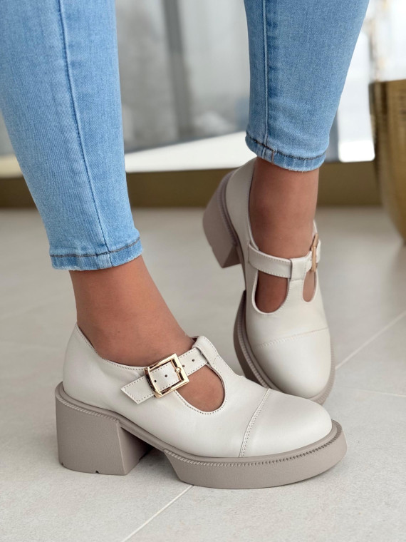 Półbuty damskie OLEKSY ze skóry naturalnej Polskiej produkcji