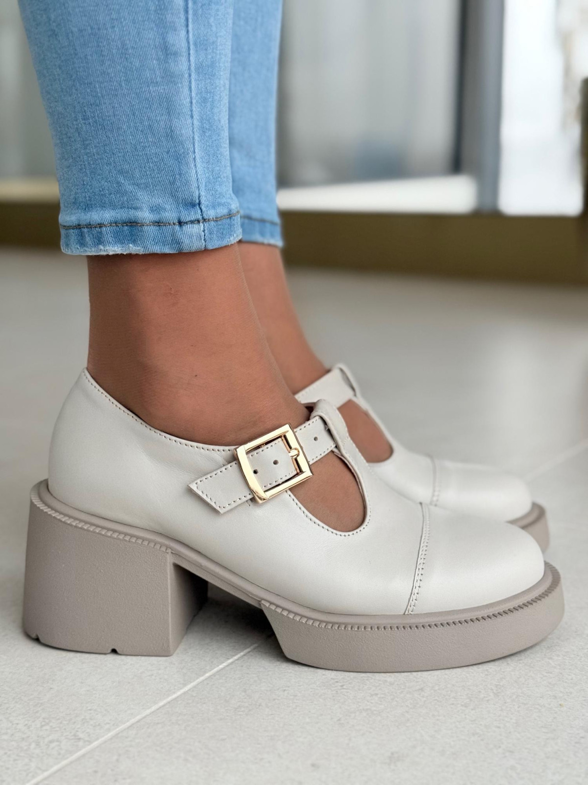 Półbuty damskie OLEKSY ze skóry naturalnej Polskiej produkcji