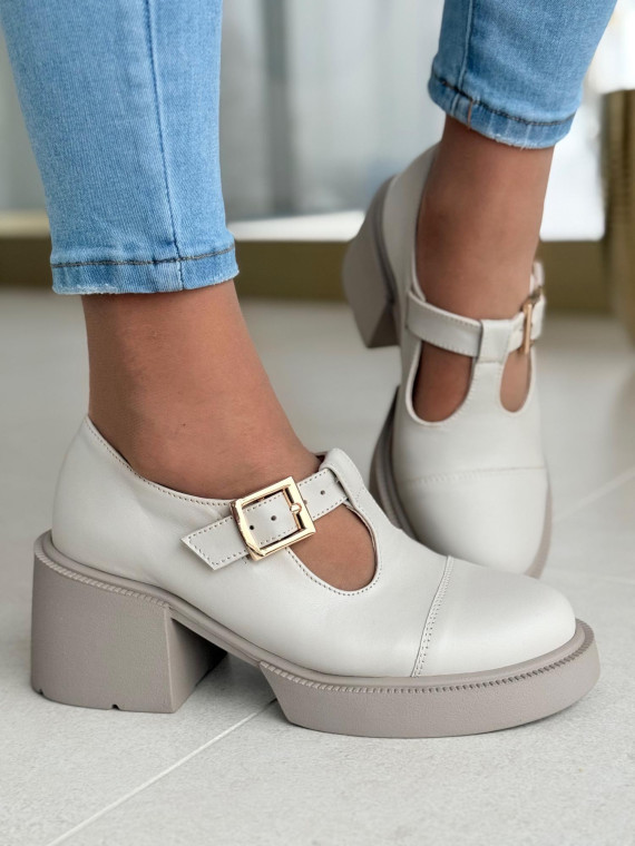 Półbuty damskie OLEKSY ze skóry naturalnej Polskiej produkcji