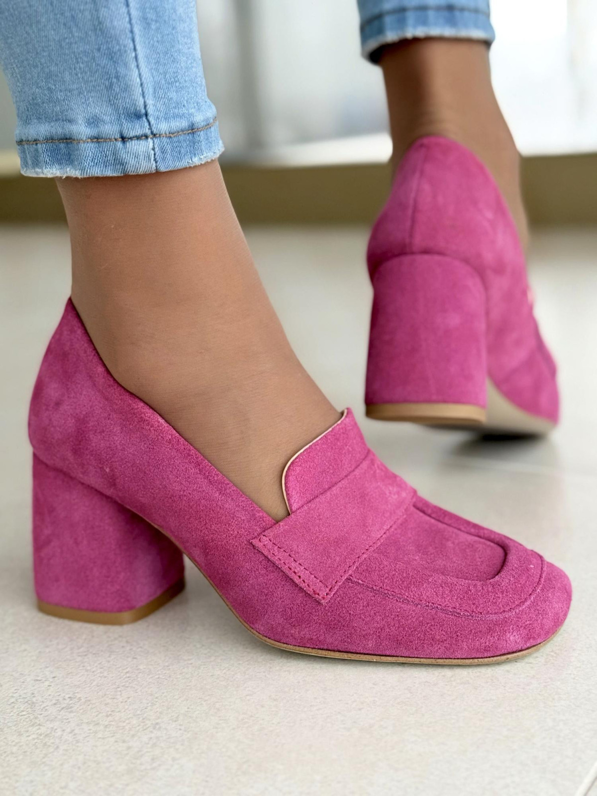 Mokasyny damskie ze skóry naturalnej  OLEKSY Polskiej produkcji