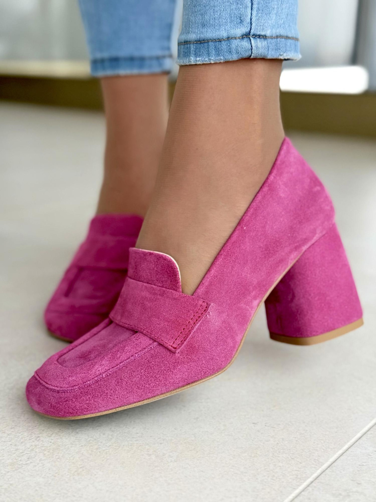 Mokasyny damskie ze skóry naturalnej  OLEKSY Polskiej produkcji