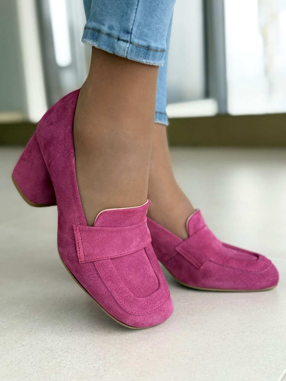 Mokasyny damskie ze skóry naturalnej  OLEKSY Polskiej produkcji