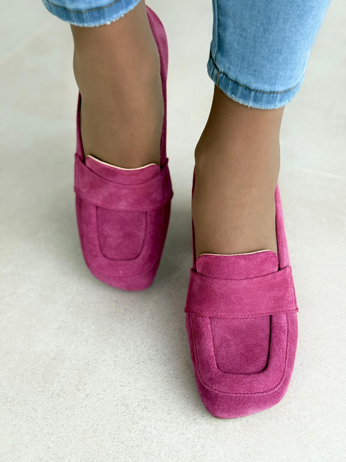 Mokasyny damskie ze skóry naturalnej  OLEKSY Polskiej produkcji