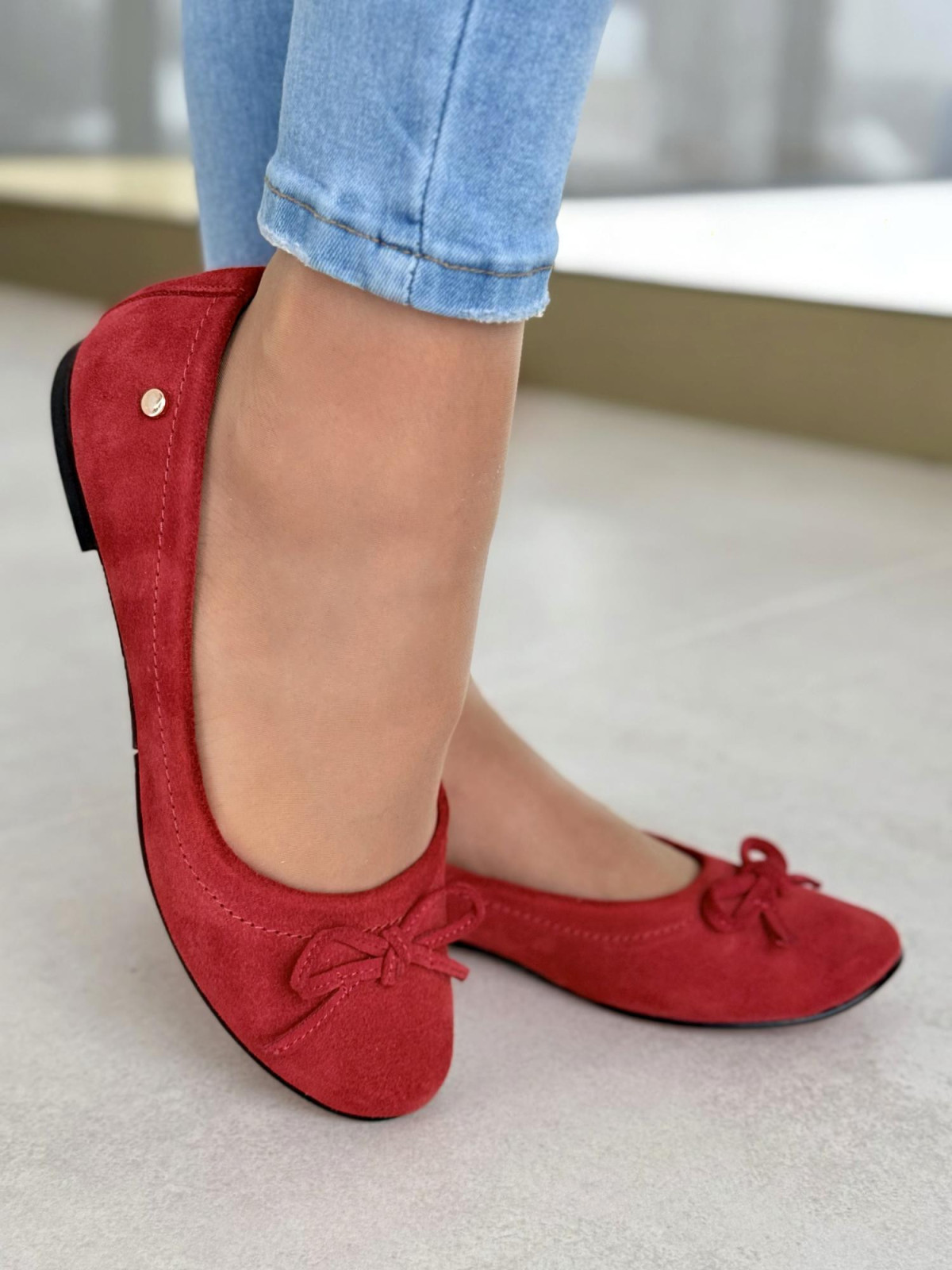 Baleriny ze skóry naturalnej OLEKSY Polskiej produkcji