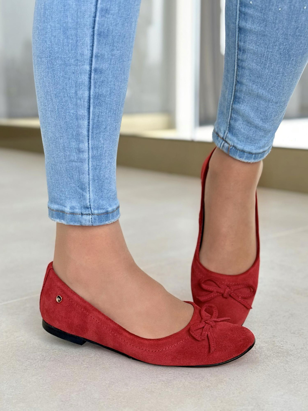 Baleriny ze skóry naturalnej OLEKSY Polskiej produkcji