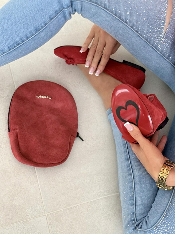 Baleriny ze skóry naturalnej OLEKSY Polskiej produkcji