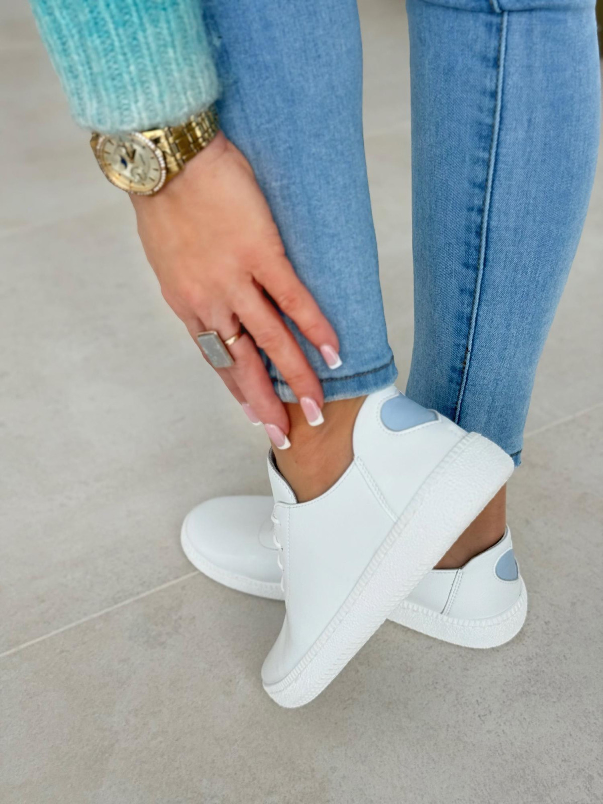 Sneakersy OLEKSY ze skóry Polskiej produkcji