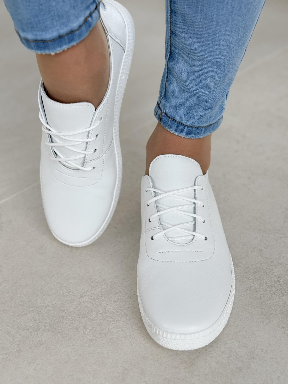 Sneakersy OLEKSY ze skóry Polskiej produkcji