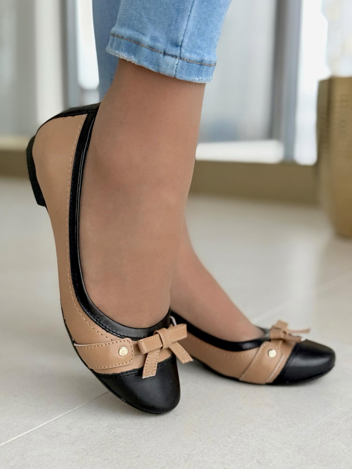 Baleriny skórzane OLEKSY Polskiej produkcji