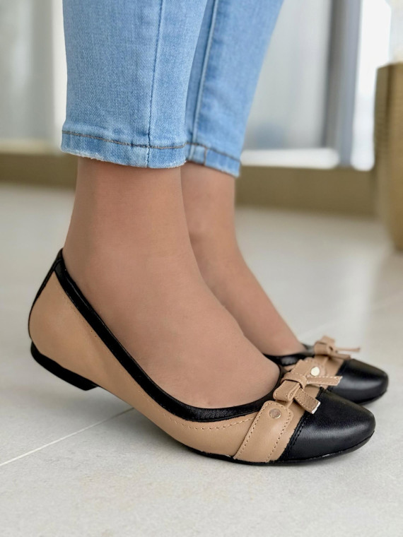 Baleriny skórzane OLEKSY Polskiej produkcji