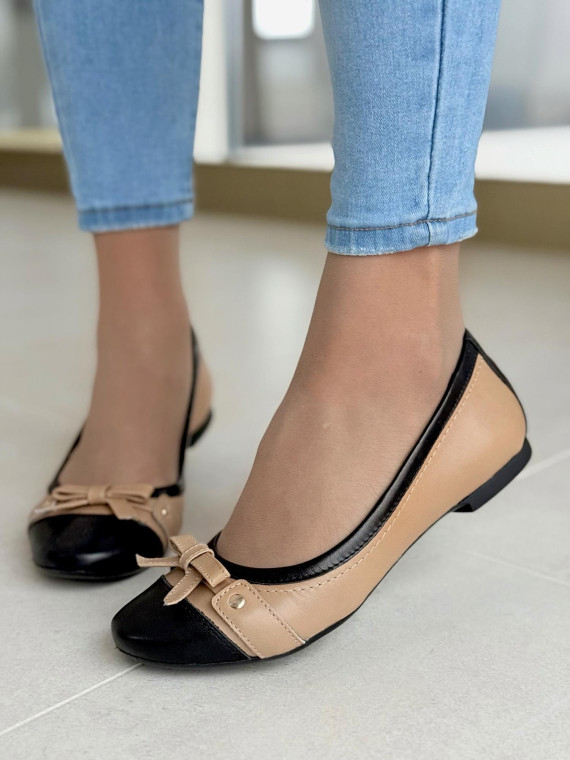 Baleriny skórzane OLEKSY Polskiej produkcji