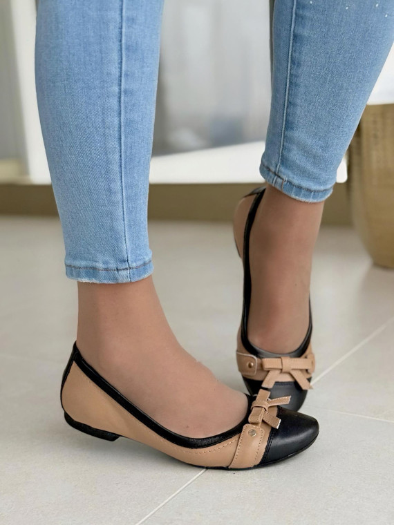 Baleriny skórzane OLEKSY Polskiej produkcji