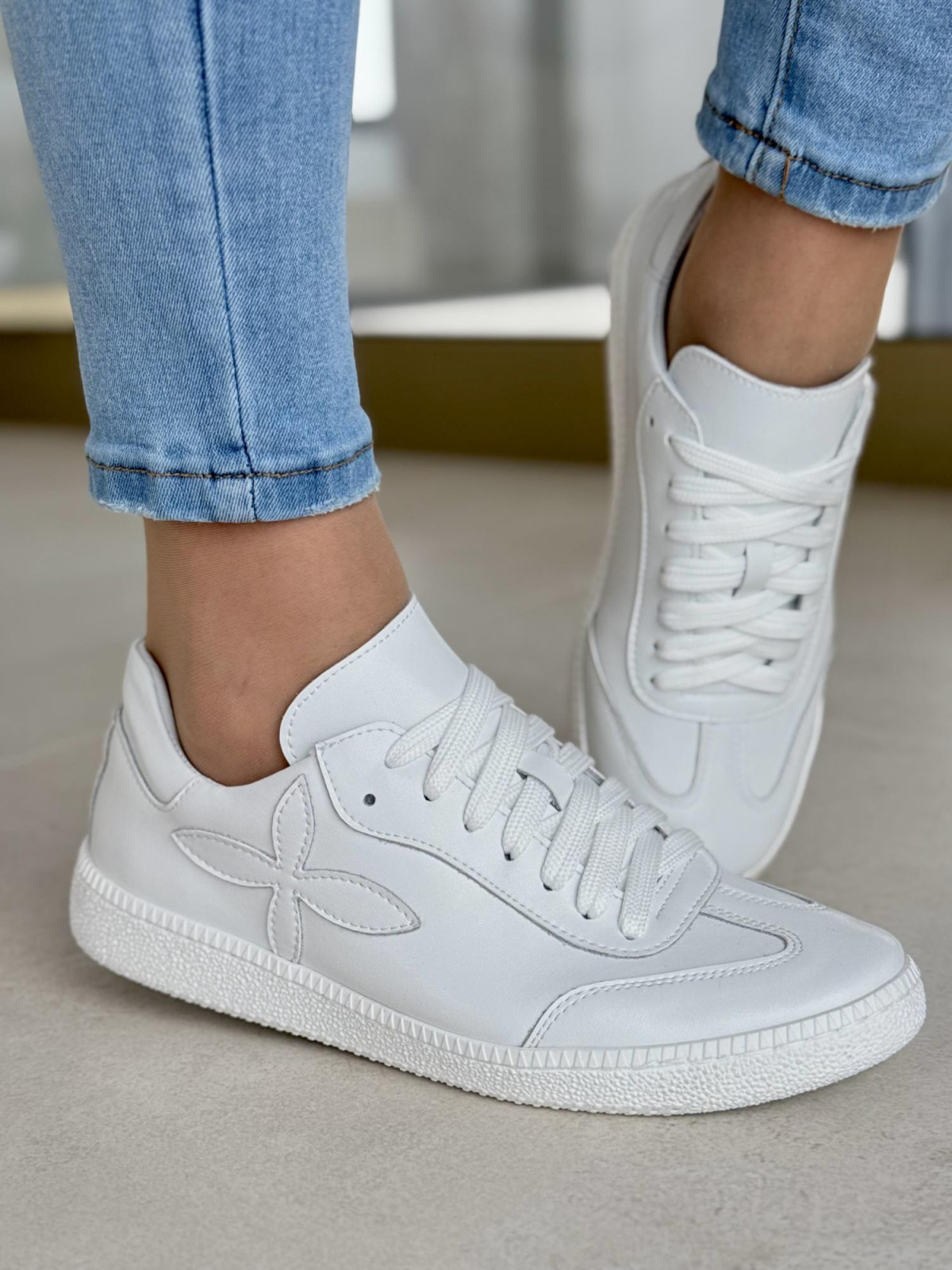 Sneakersy OLEKSY ze skóry Polskiej produkcji