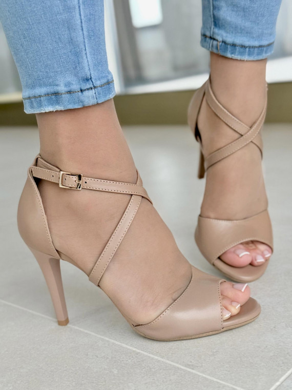 Sandały damskie ze skóry naturalnej OLEKSY Polskiej produkcji