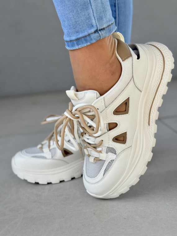 Sneakersy ze skóry naturalnej