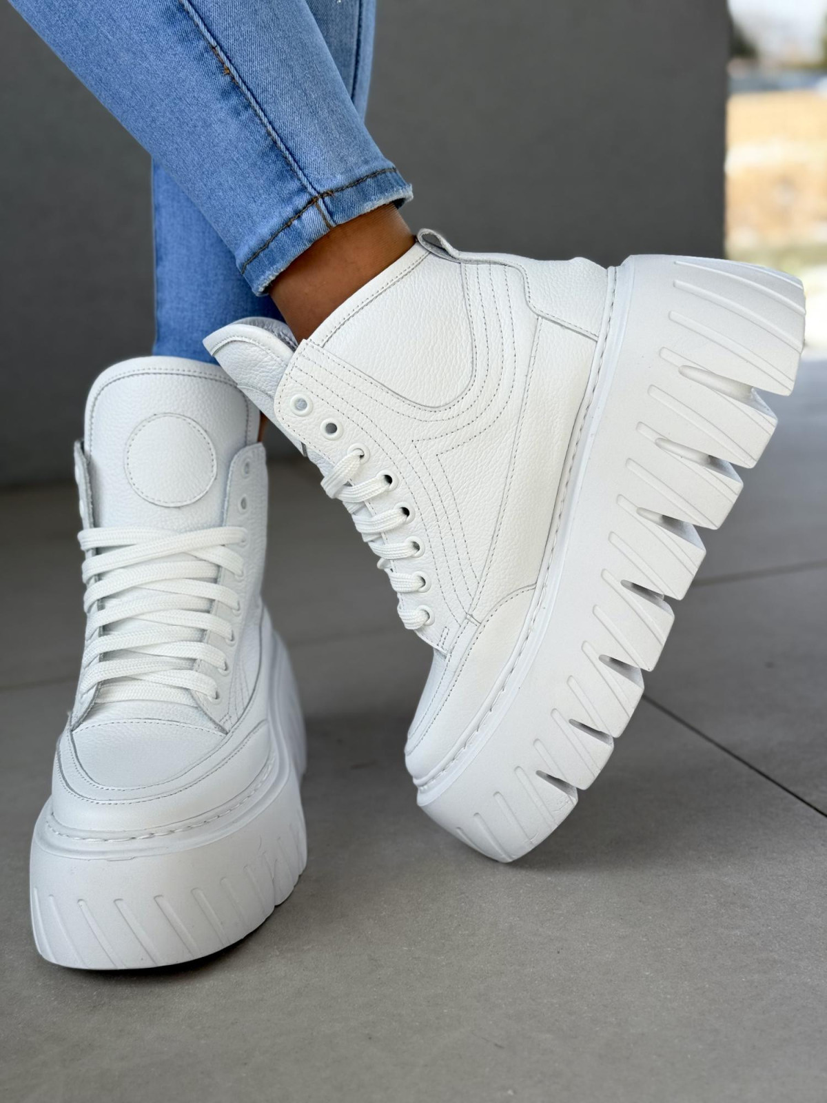 Sneakers ze skóry naturalnej OLEKSY Polskiej produkcji