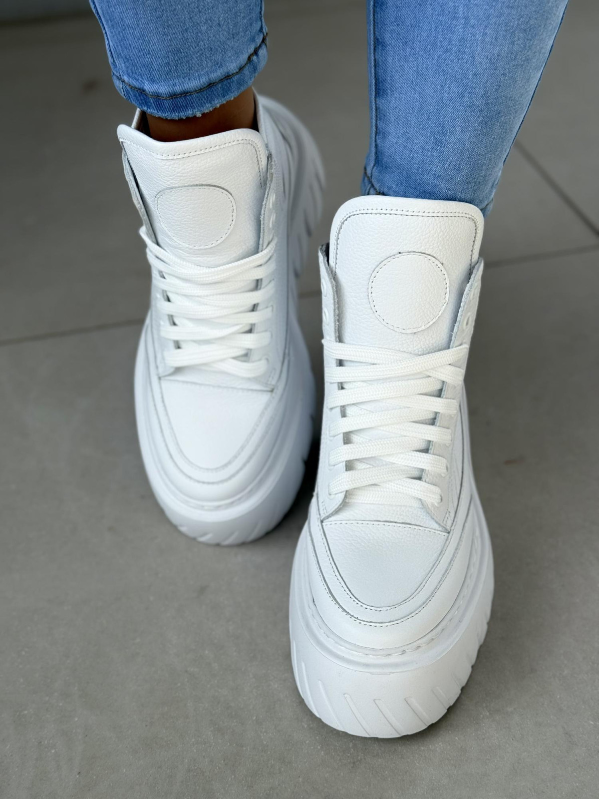 Sneakers ze skóry naturalnej OLEKSY Polskiej produkcji