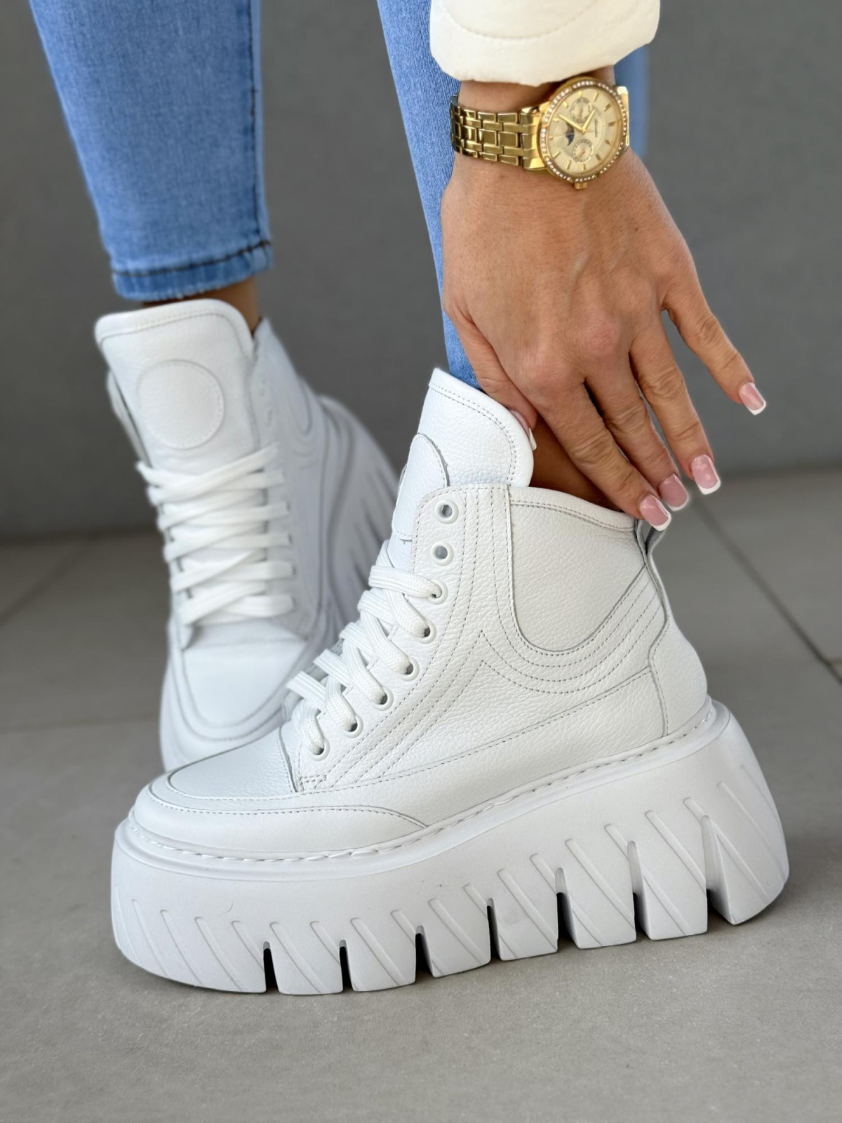 Sneakers ze skóry naturalnej OLEKSY Polskiej produkcji