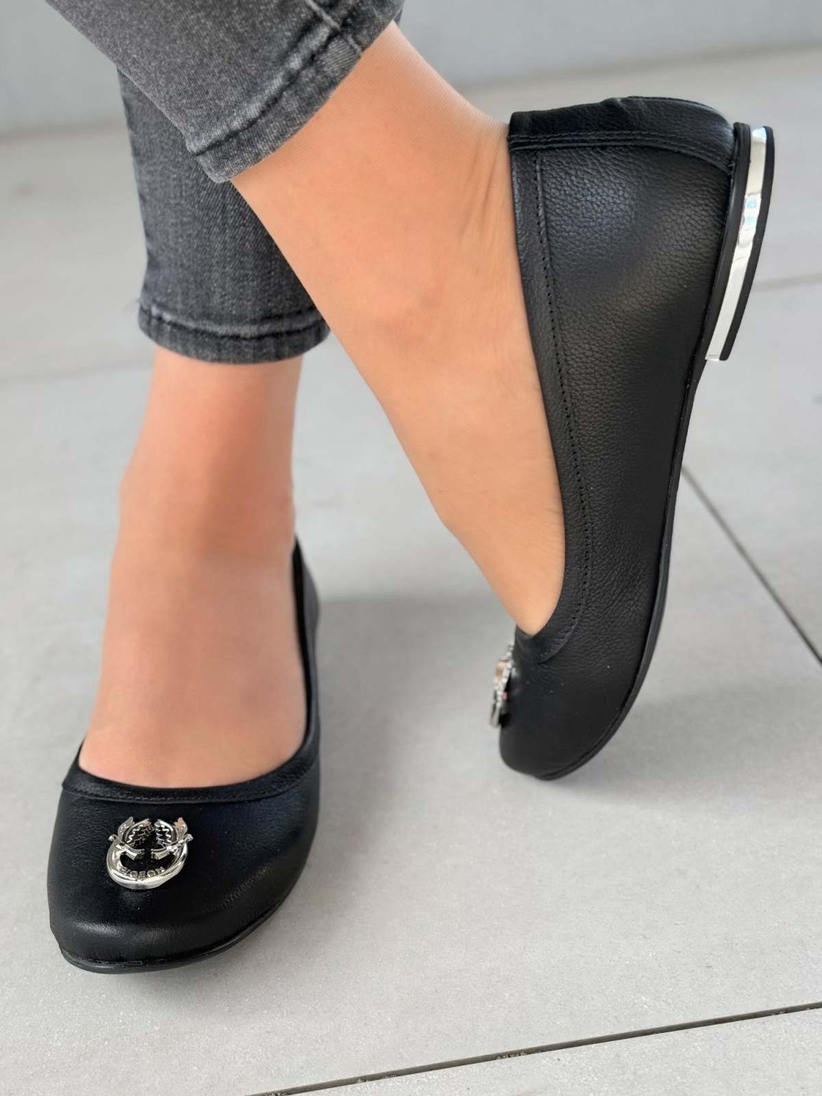 Baleriny ze skóry naturalnej OLEKSY Polskiej produkcji