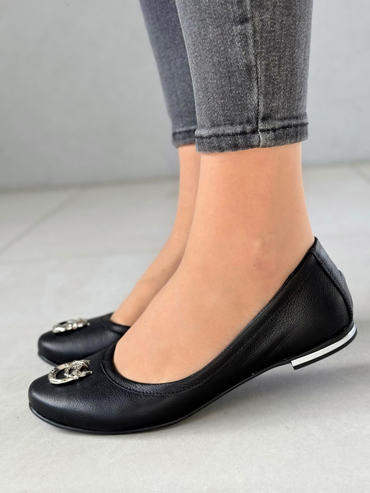 Baleriny ze skóry naturalnej OLEKSY Polskiej produkcji