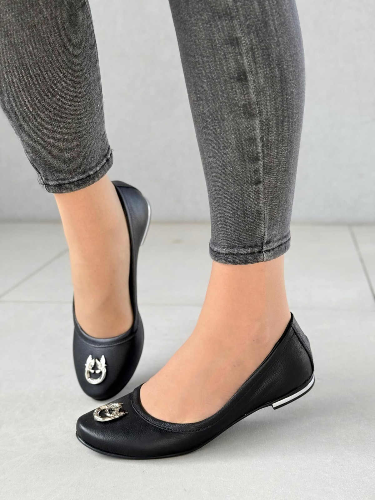 Baleriny ze skóry naturalnej OLEKSY Polskiej produkcji