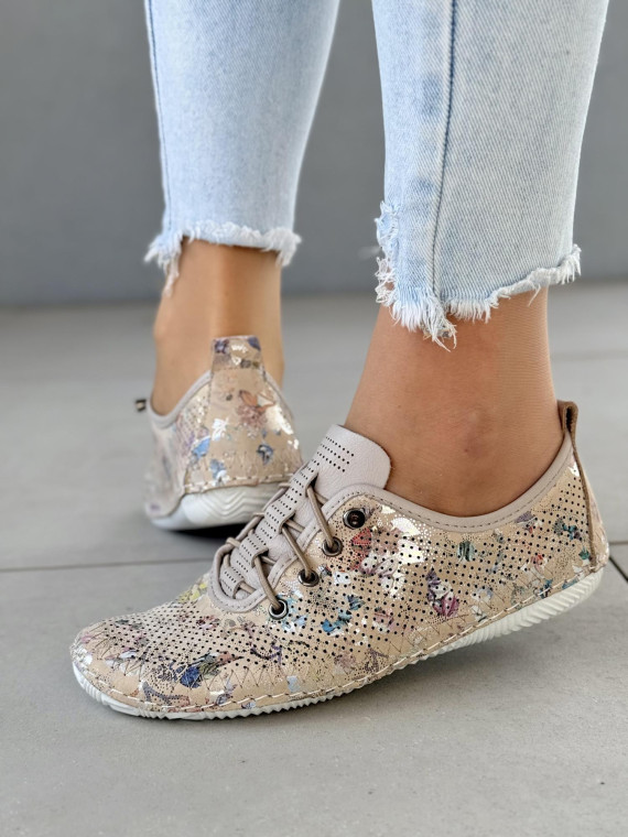 Sneakersy ze skóry naturalnej