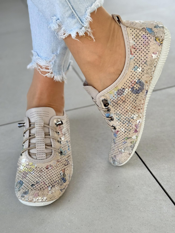 Sneakersy ze skóry naturalnej