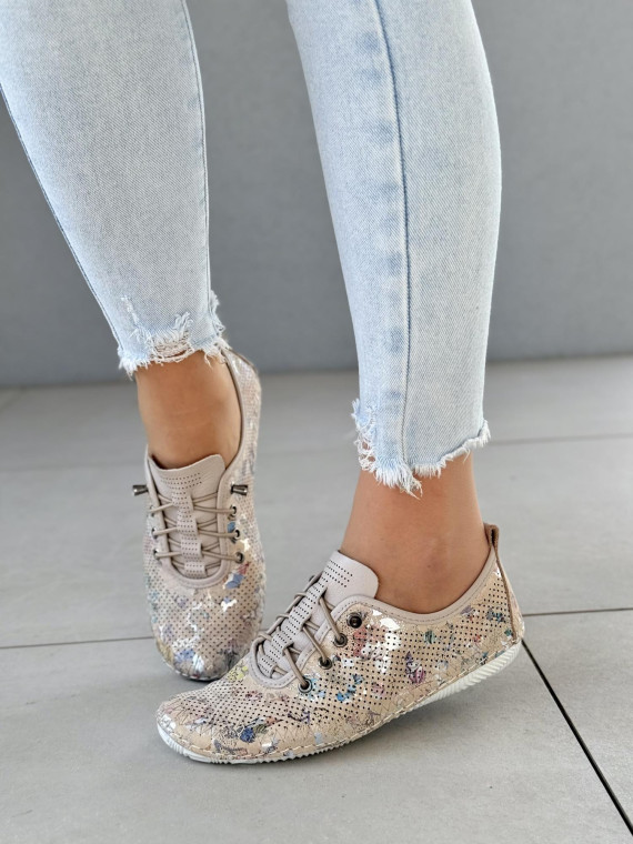 Sneakersy ze skóry naturalnej