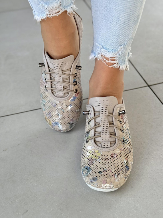 Sneakersy ze skóry naturalnej