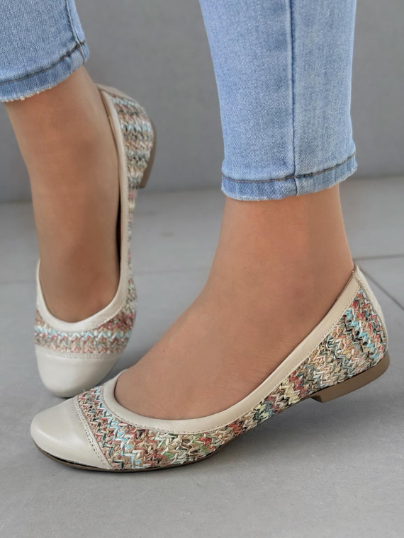 Baleriny ze skóry naturalnej