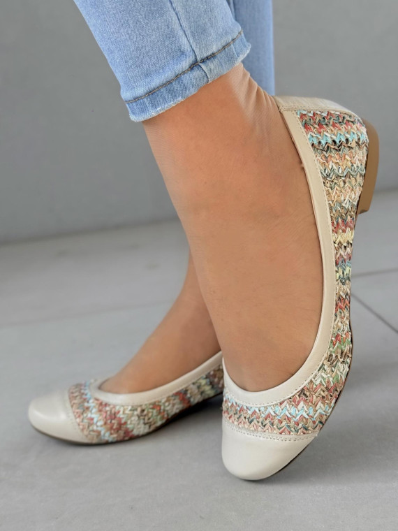 Baleriny ze skóry naturalnej