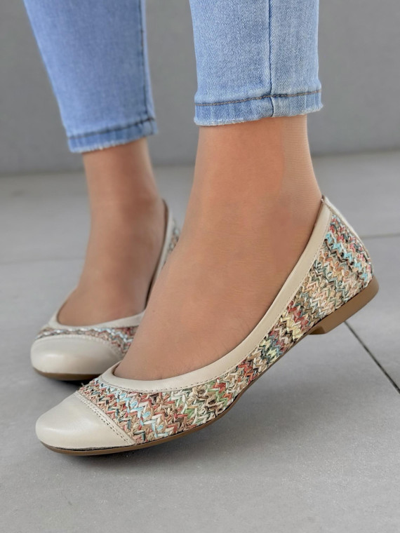 Baleriny ze skóry naturalnej