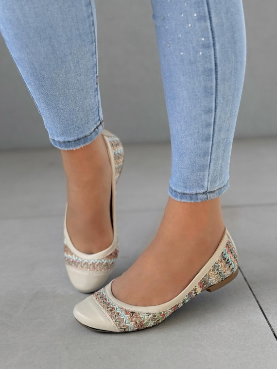 Baleriny ze skóry naturalnej