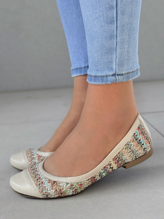 Baleriny ze skóry naturalnej