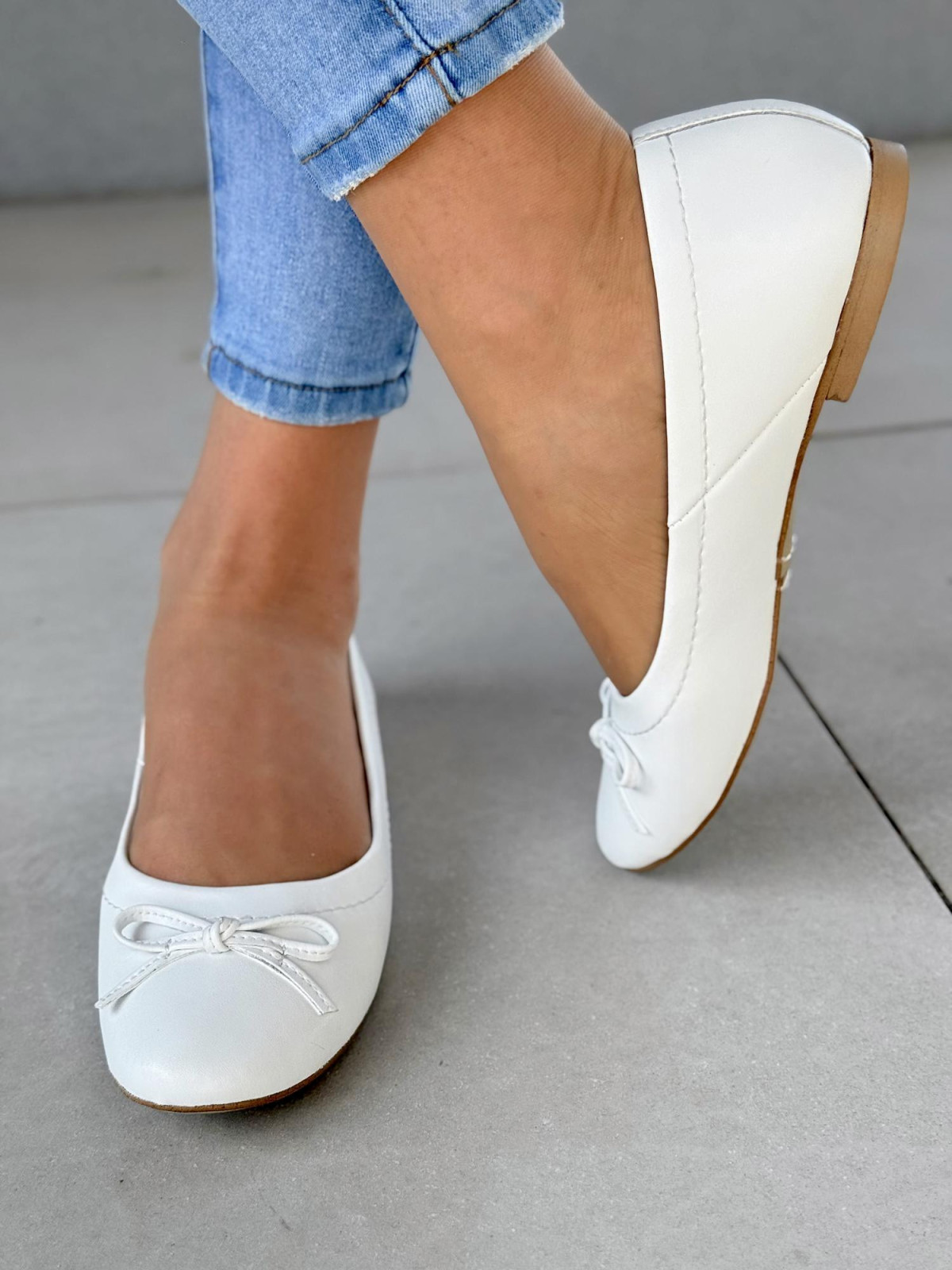 Balerinki ze skóry naturalnej OLEKSY Polskiej produkcji