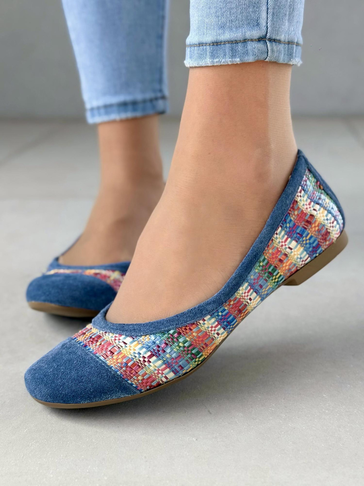 Balerinki ze skóry naturalnej OLEKSY Polskiej produkcji