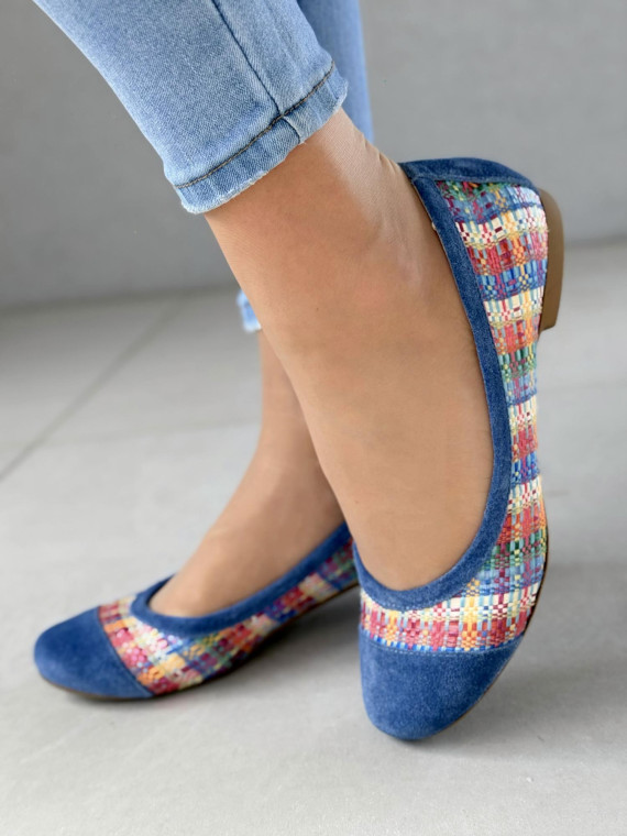 Balerinki ze skóry naturalnej OLEKSY Polskiej produkcji