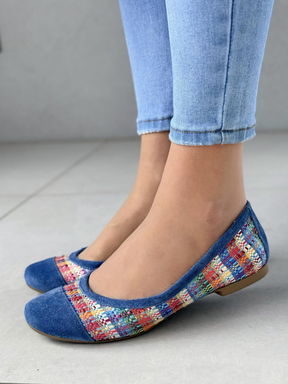 Balerinki ze skóry naturalnej OLEKSY Polskiej produkcji