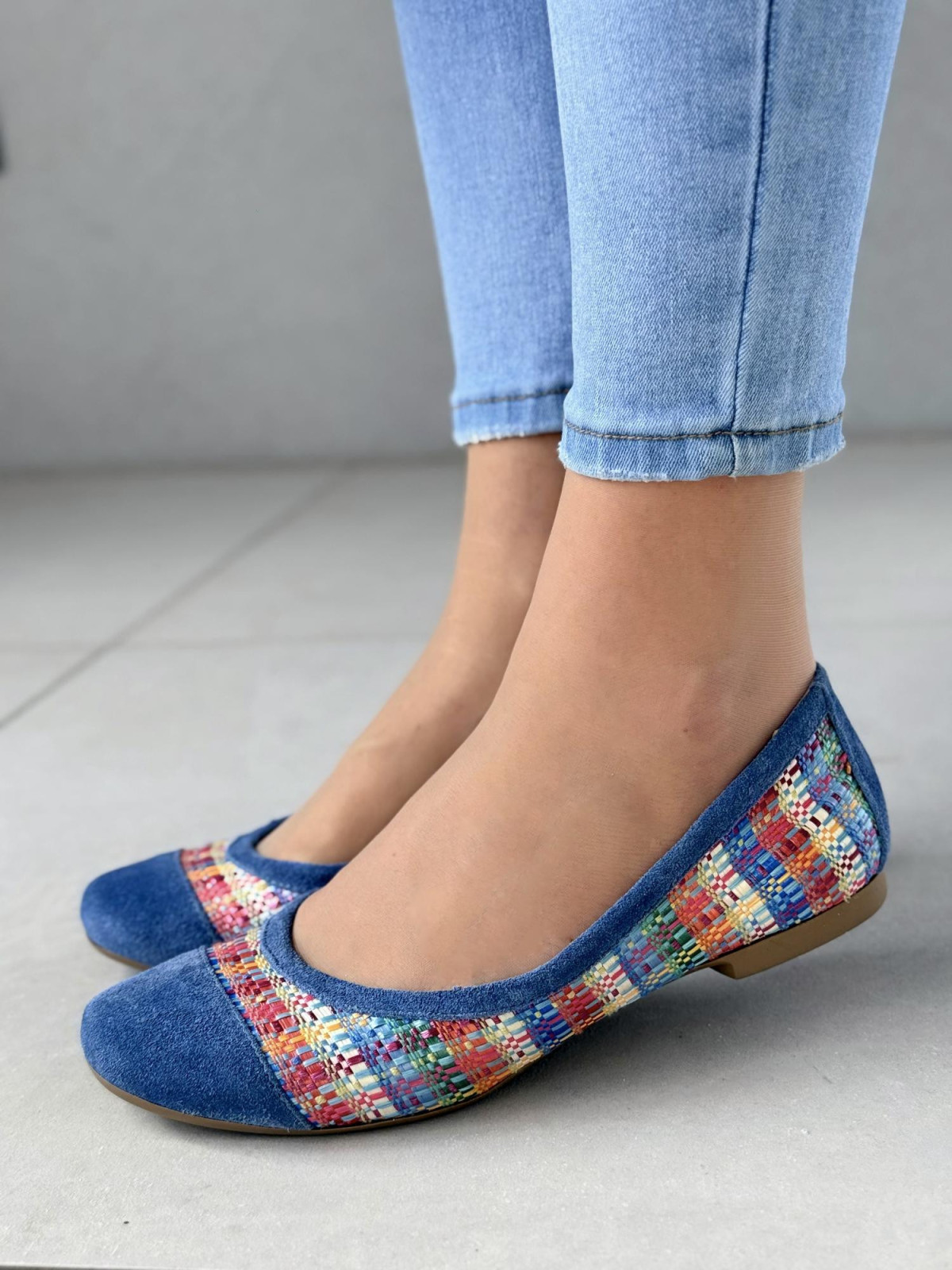 Balerinki ze skóry naturalnej OLEKSY Polskiej produkcji