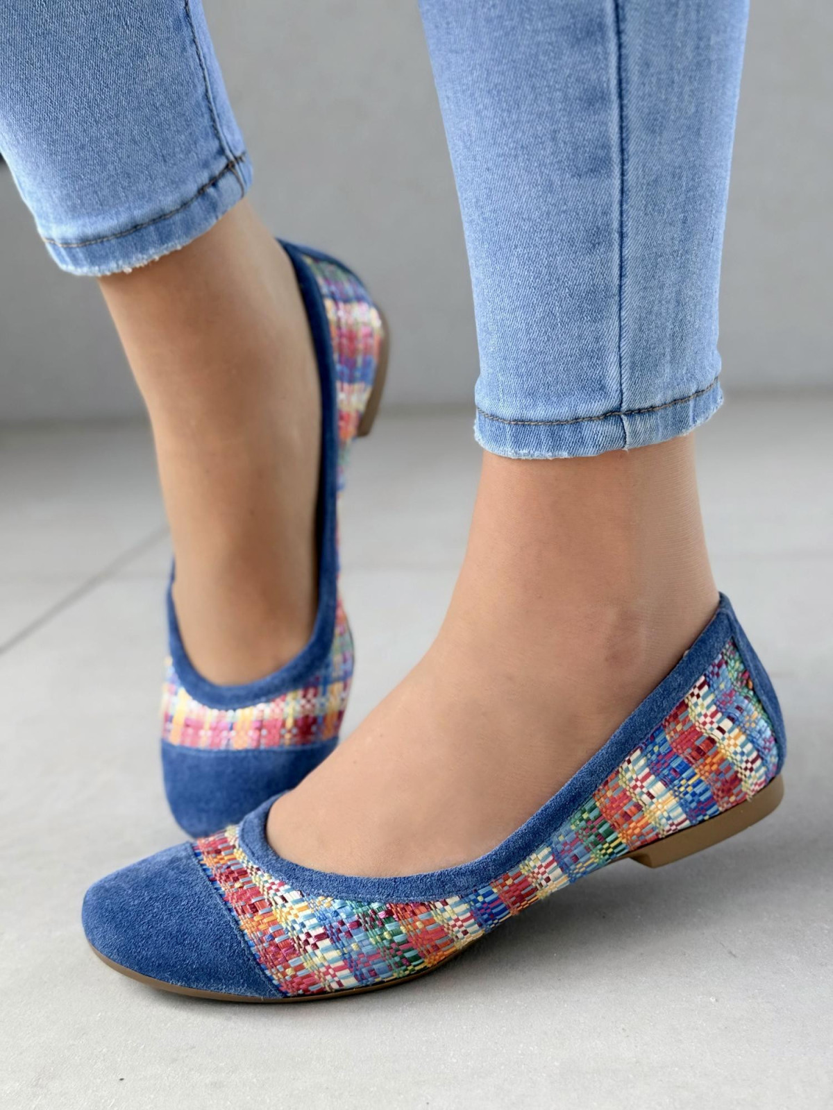 Balerinki ze skóry naturalnej OLEKSY Polskiej produkcji