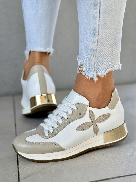 Sneakersy OLEKSY ze skóry naturalnej, Polskiej produkcji