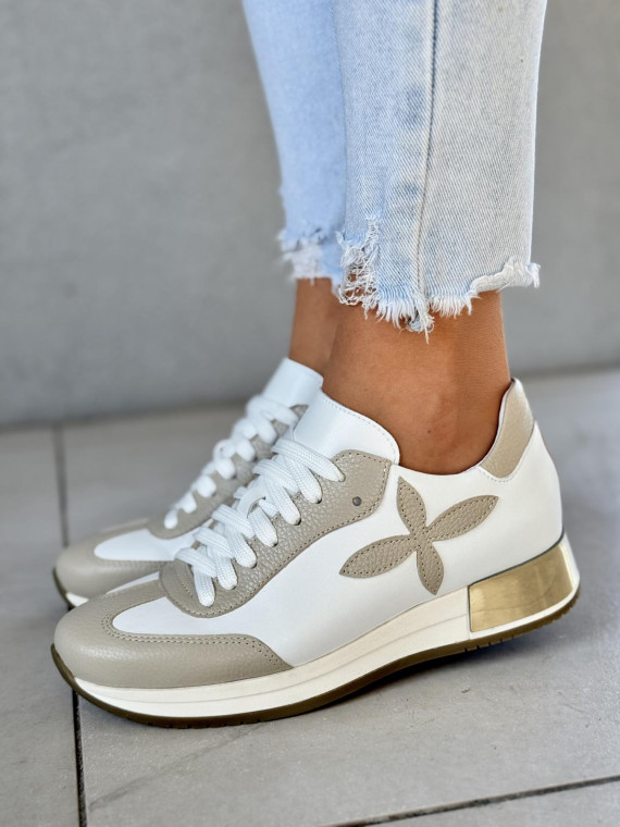 Sneakersy OLEKSY ze skóry naturalnej, Polskiej produkcji