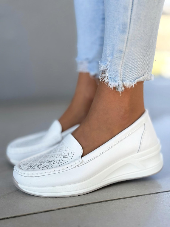 Mokasyny ze skóry naturalnej