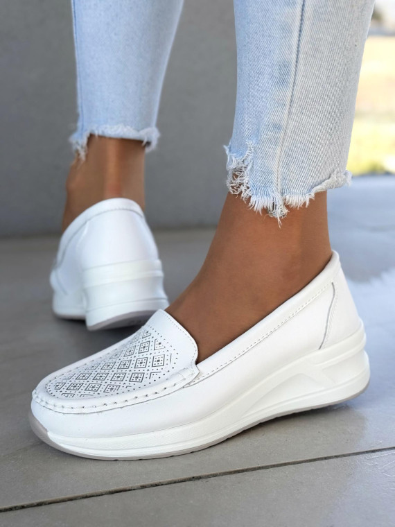 Mokasyny ze skóry naturalnej