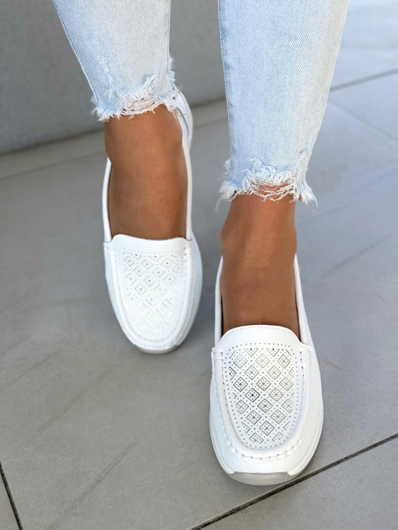 Mokasyny ze skóry naturalnej