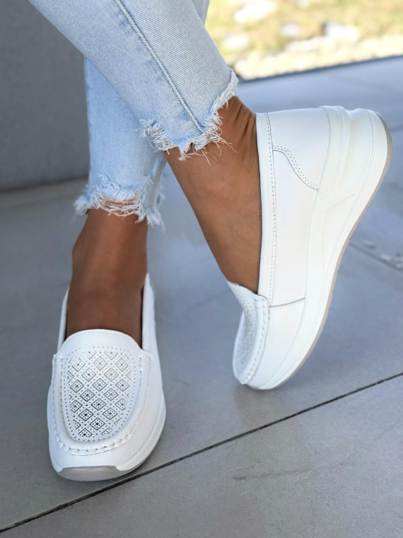 Mokasyny ze skóry naturalnej